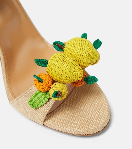 Citrus Punch 105 raffia sandals