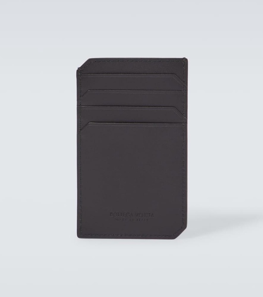 Intrecciato Small leather card case