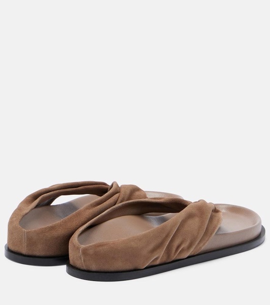 Shaw suede thong sandals
