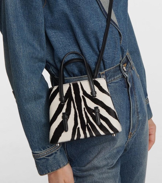 Mina 16 micro calf hair tote bag