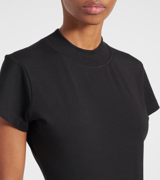 Cotton-blend bodysuit