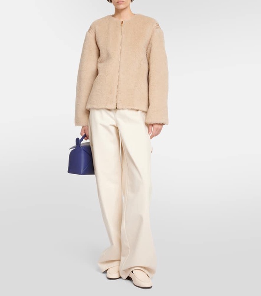 Panno alpaca, wool and silk teddy jacket