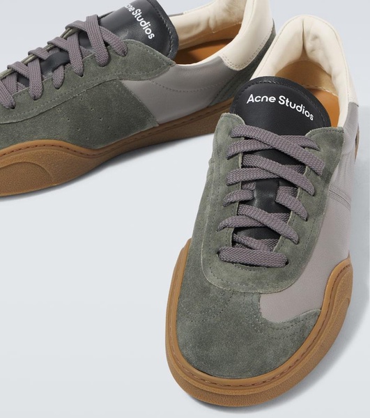 Bars M suede and leather sneakers