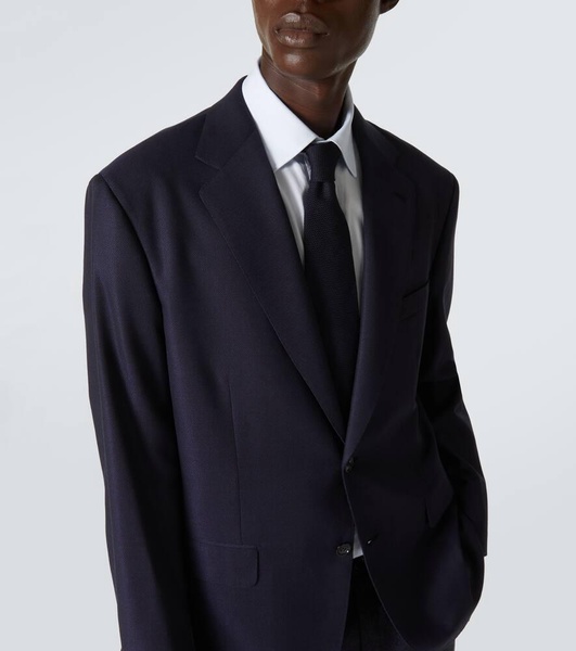 Wool, silk, and cashmere suit jacket
