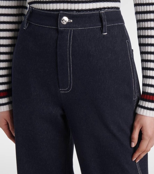 Zibello high-rise straight jeans