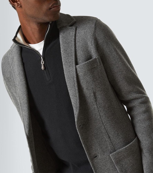 Mr Poole wool and cashmere cardigan