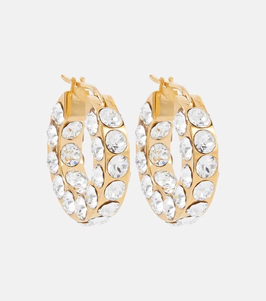 Jah crystal-embellished hoop earrings