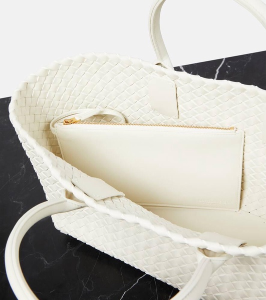 Cabat Small leather tote bag
