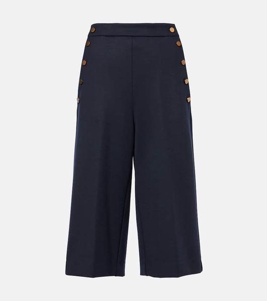 Valdez wool-blend culottes