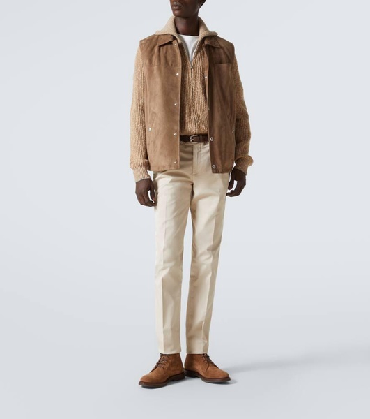 Suede vest