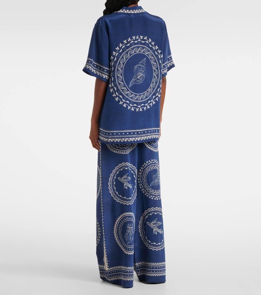 Oceane printed silk shirt