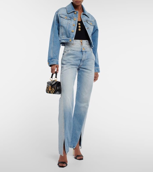 Cropped denim jacket