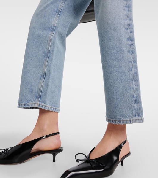 90's Crop mid-rise straight jeans