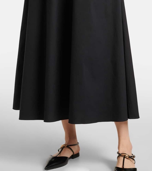 Clea cotton-blend poplin midi dress