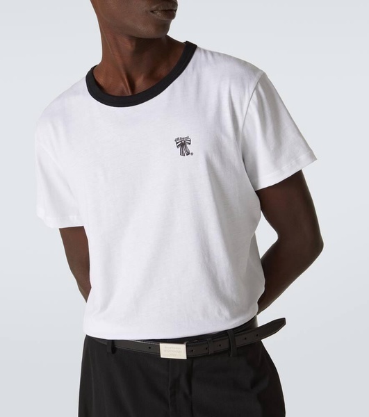 Cotton-blend jersey T-shirt