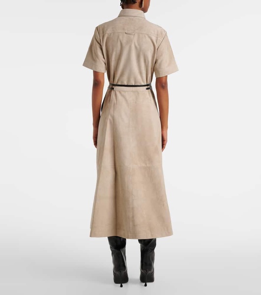Kiera suede midi dress