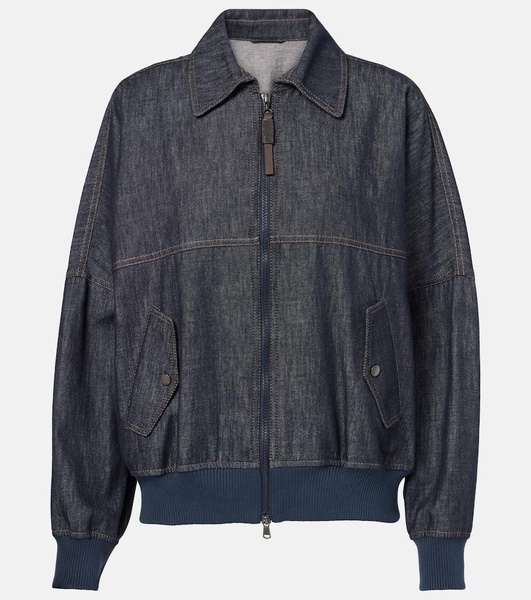 Denim bomber jacket