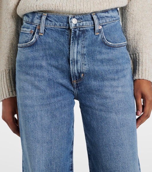 Harper mid-rise wide-leg jeans 