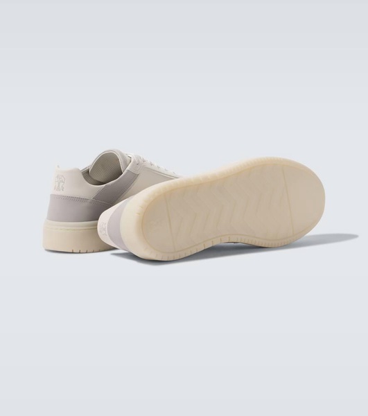 Basket suede and leather sneakers
