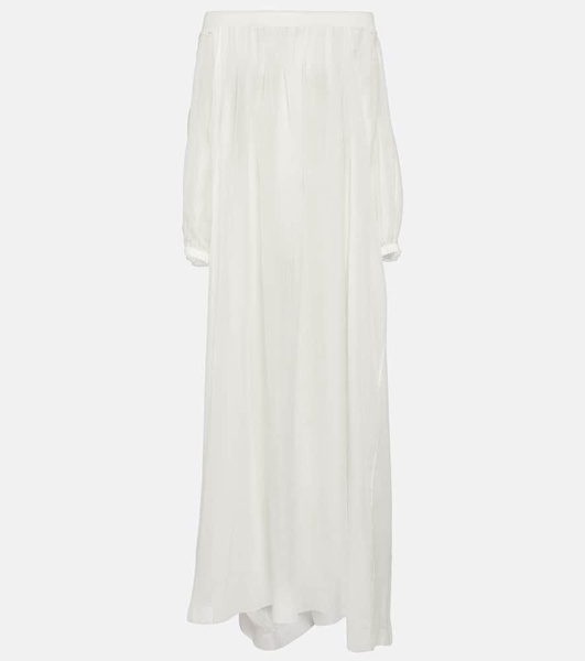 Off-shoulder maxi dress