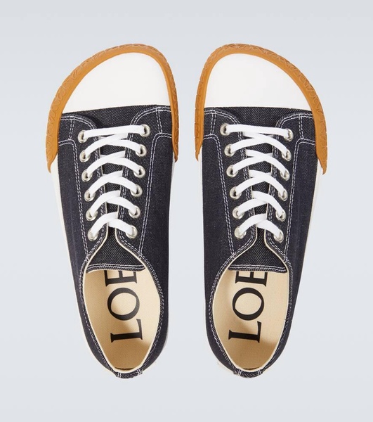 Bloc denim sneakers