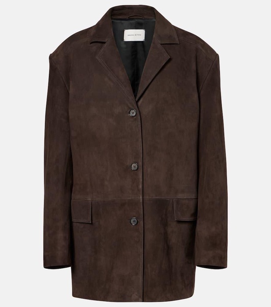 Oversized suede jacket