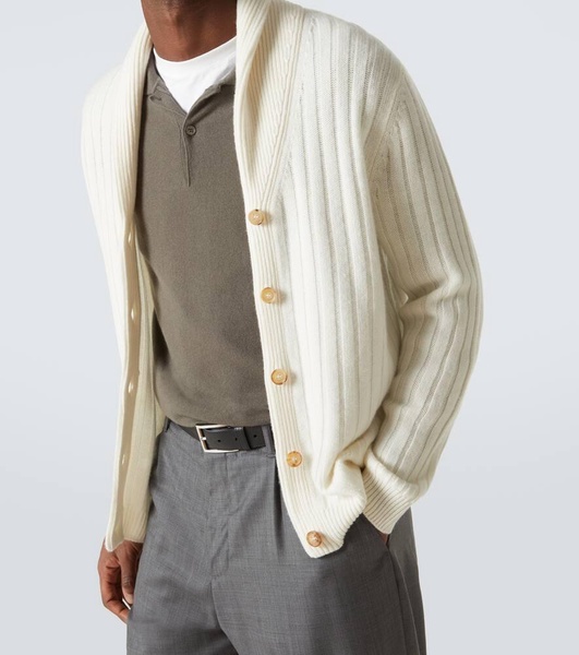 Mr Denver ribbed-knit cashmere cardigan