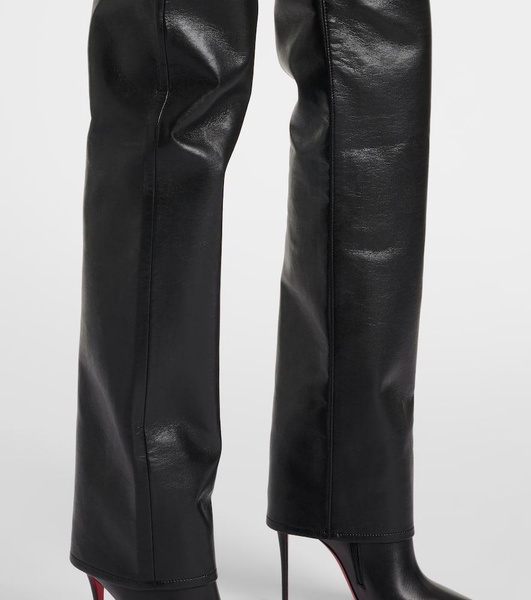 90's Pinch Waist high-rise straight pants