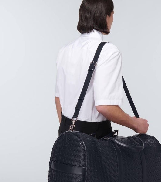 Intrecciato Large leather duffle bag