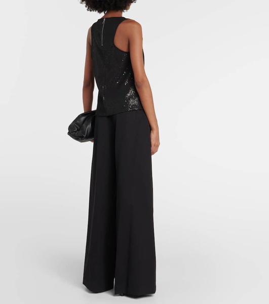 Pistoia sequined georgette top
