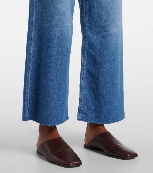 Saige mid-rise wide-leg jeans