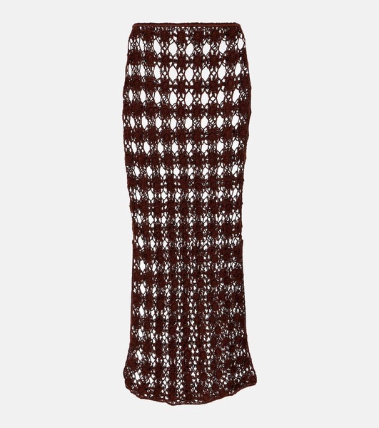 Bella crochet cotton maxi skirt