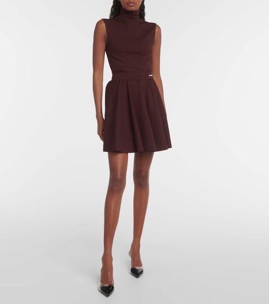 Mockneck jersey dress
