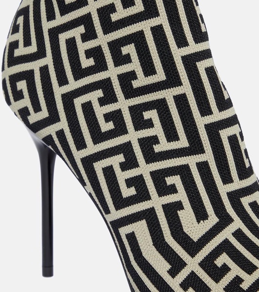 Skye 95 Monogram  Jacquard Ankle Boots