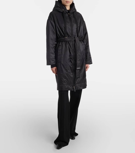 Technical canvas parka