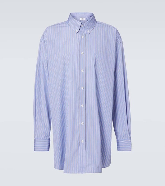 Striped oversized cotton shirt