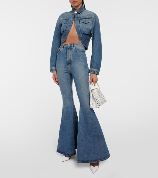 Cropped denim jacket