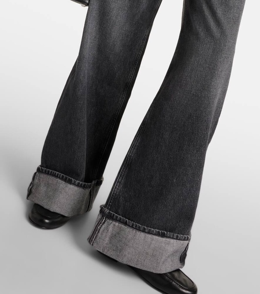 Dame high-rise wide-leg jeans