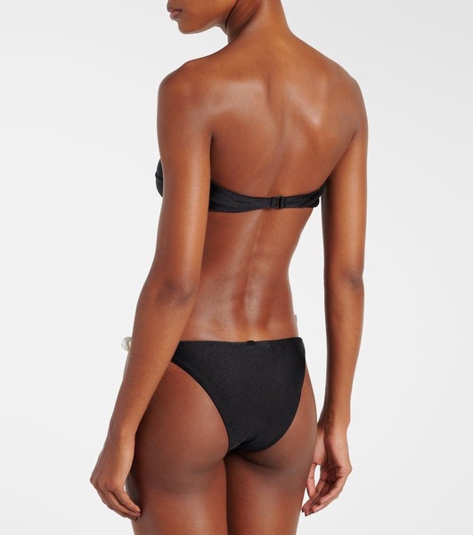 Embellished strapless bikini