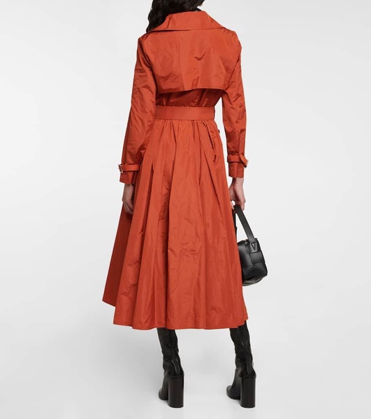 Tubinga silk taffeta trench coat