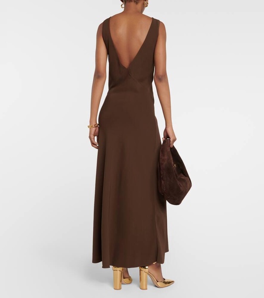 Bordeaux slip dress