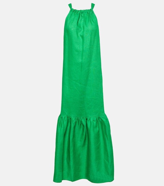 Ibiza linen maxi dress