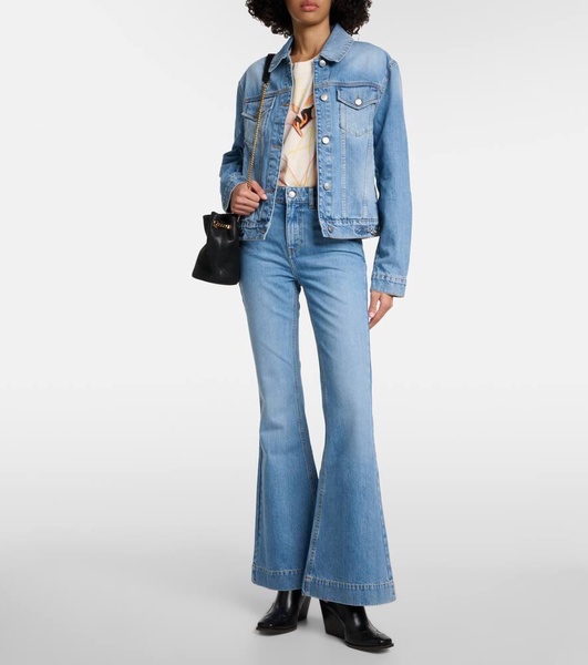 Falabella chain-detail denim jacket