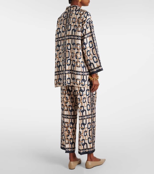 Adria printed silk shirt
