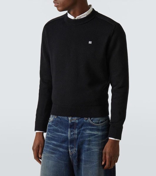 Face cotton sweater