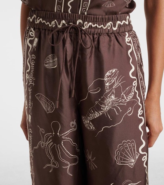 Sammy silk wide-leg pants
