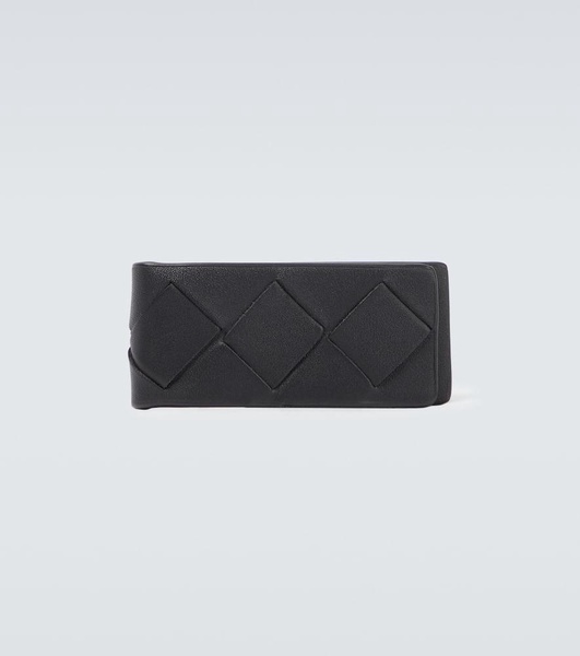 Intrecciato leather wallet