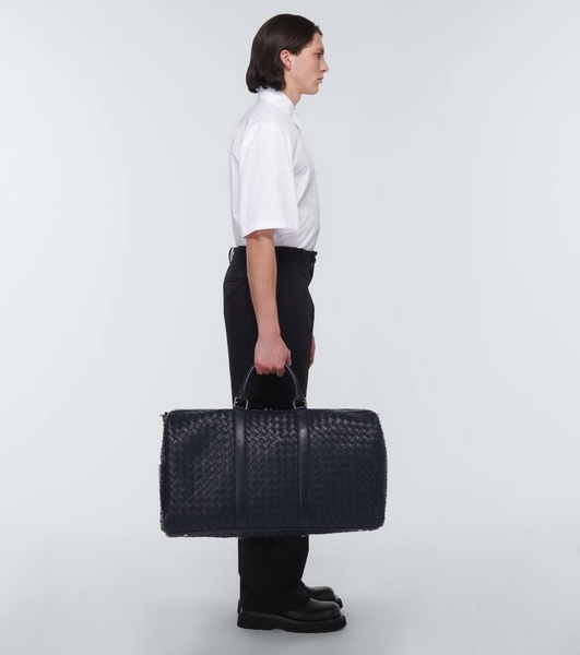 Intrecciato Large leather duffle bag