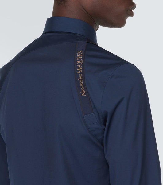 Harness cotton poplin shirt