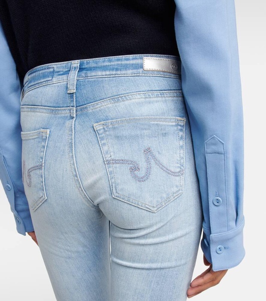 Split cuff skinny jeans